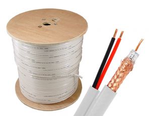 Q-see QS591000 - TAMBUR DE 305 M CU CABLU COAXIAL RG59 ŞI ALIMENTARE BIFILAR 2 x 0.75