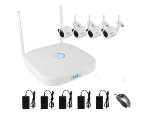 WIFI-2MP4/30 - Kit supraveghere video Wireless - NVR + 4 camere de 2 Mp